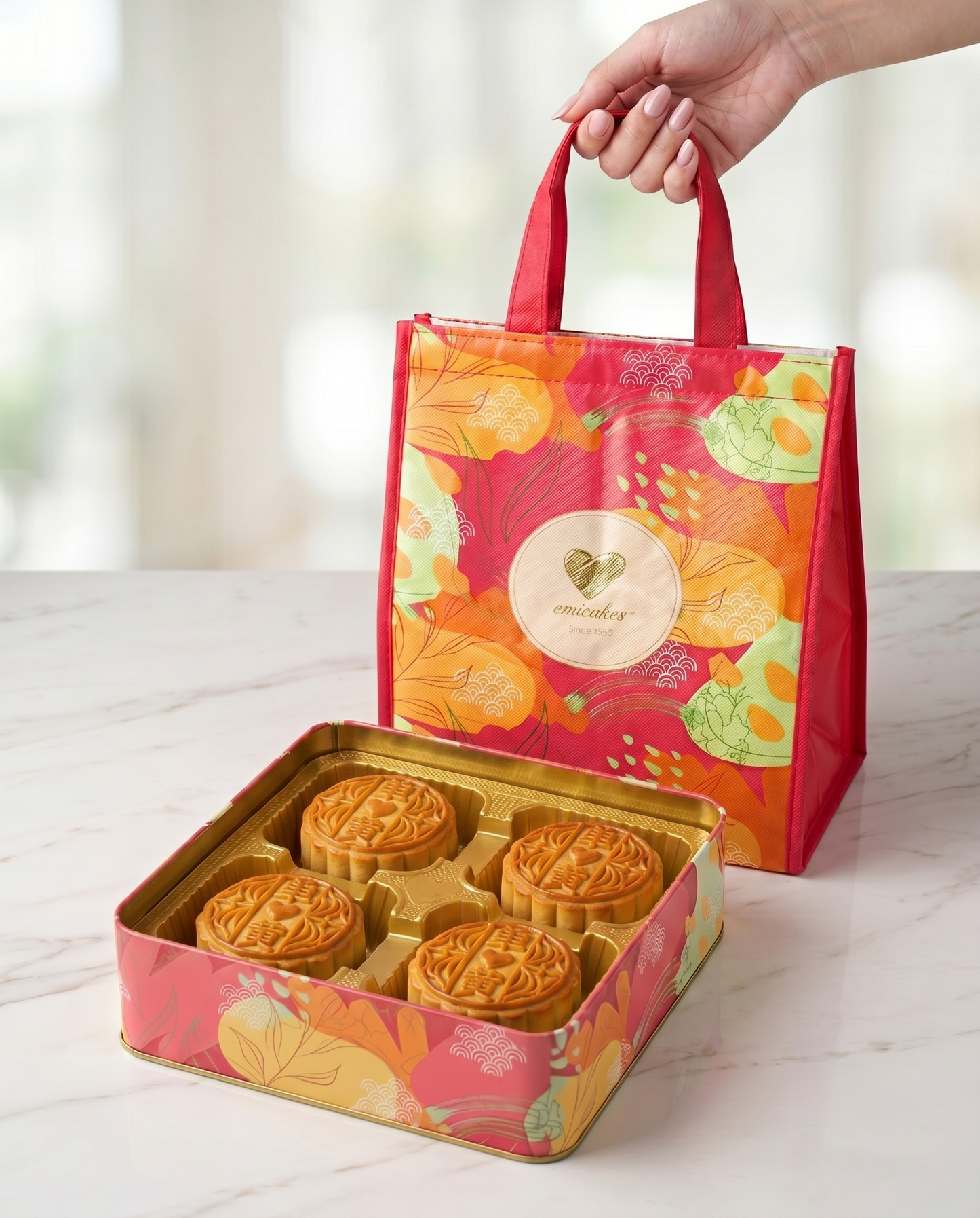 Baked Single Yolk Mooncakes (Box of 4)