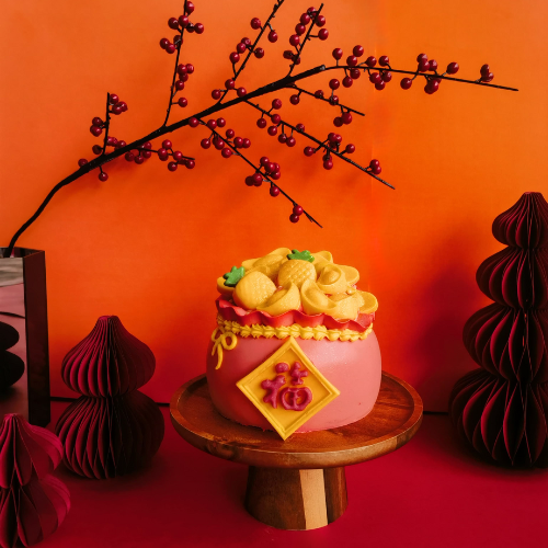 金玉满堂 Fortune & Prosperity 3D Cake