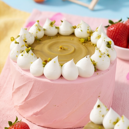 Strawberry Pistachio Cake (Next Day)