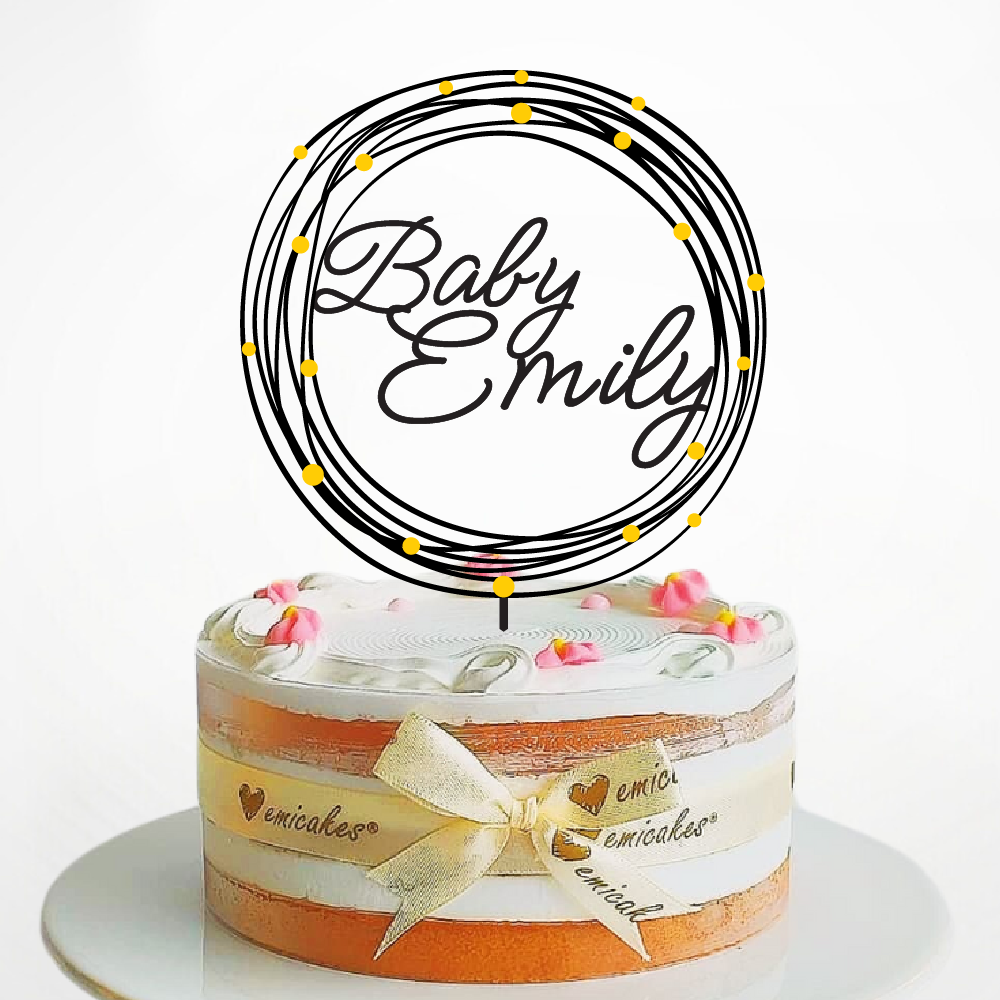 Baby Custom Cake Topper Design 3