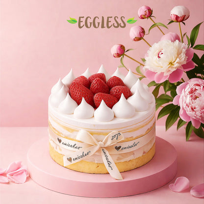 Blush of Love Fresh Strawberries Eggless Cake (Mother's Day Special)
