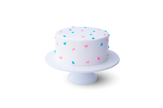Little Heartbeat Reveal Cake