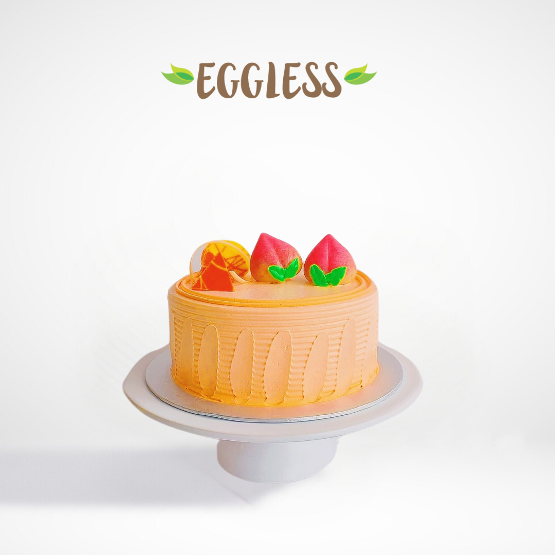 Eggless Peach Mango Longevity