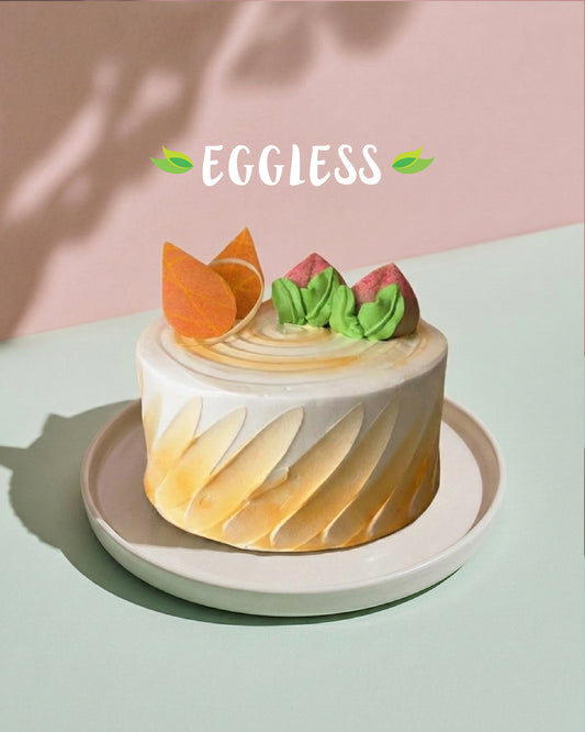 Eggless Peach Mango Longevity