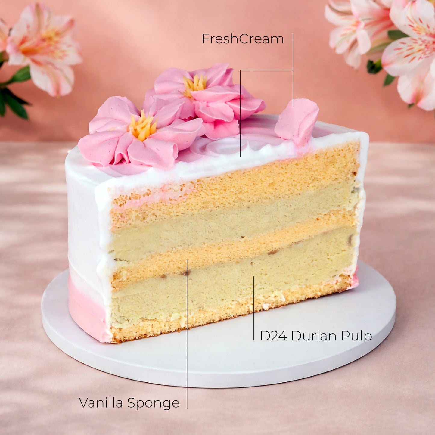 Golden Embrace D24 Durian Eggless Cake (Mother's Day Special)