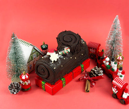 Santa’s Classic Yule Log (Chocolate Truffle)
