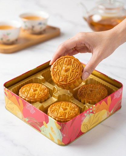 Baked Single Yolk Mooncakes (Box of 4)