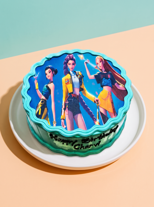 Kpop Demon Hunters Huntrix Cake